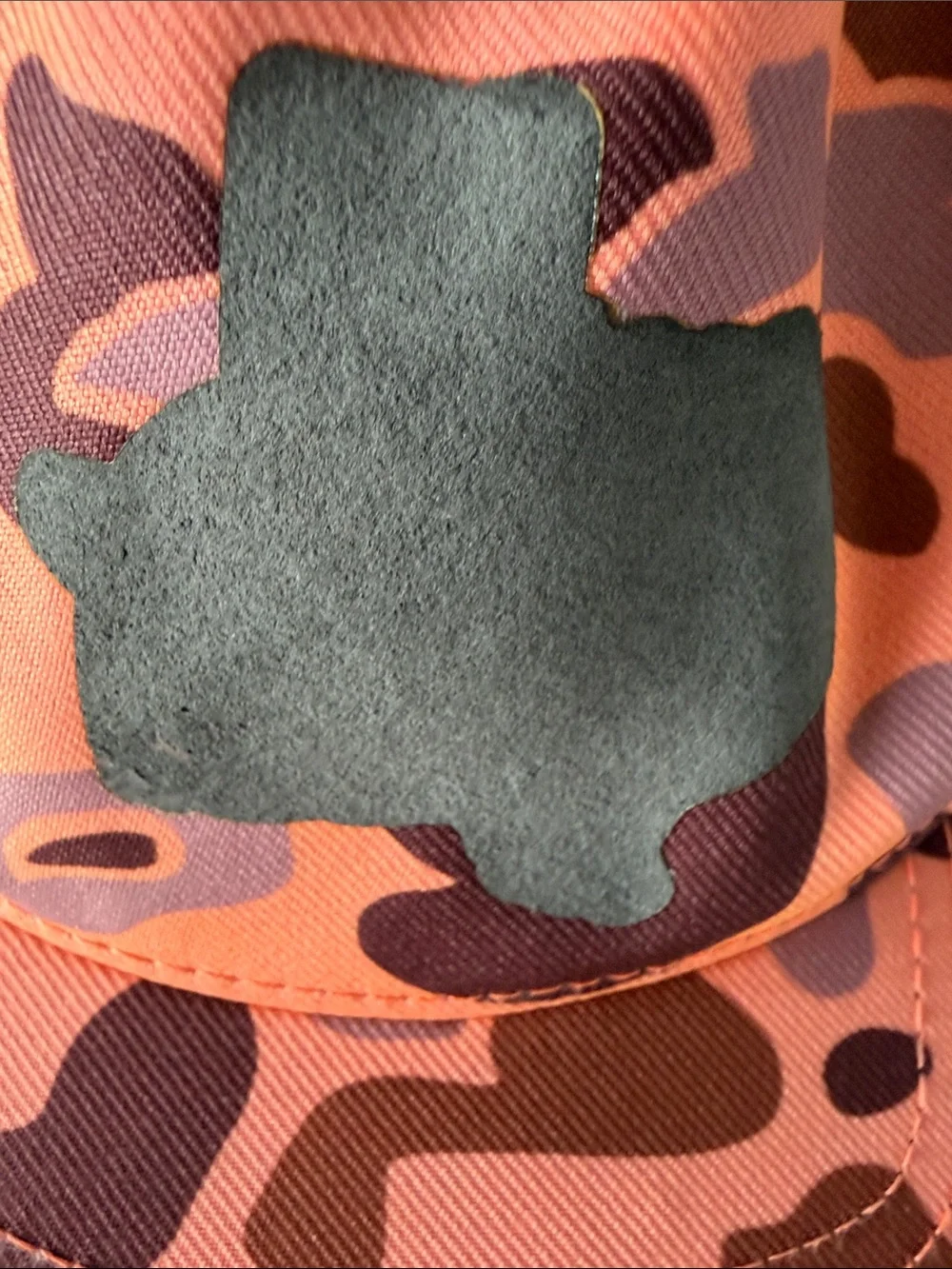 Kids Orange Camo Trucker Hat